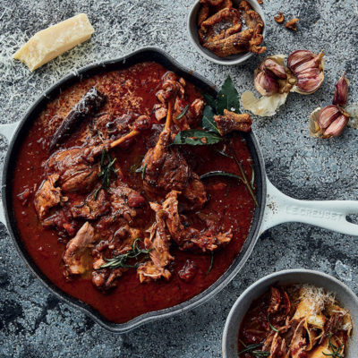 Slow-cooked duck leg ragù with pappardelle