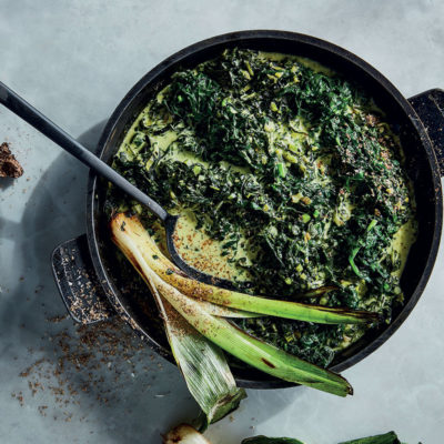 The best-ever triple green creamed spinach