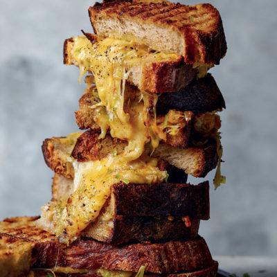 Three-cheese toastie