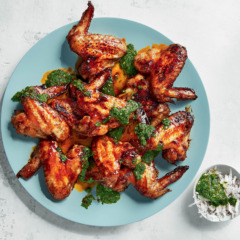 Coconut-and-Szechuan chicken wings