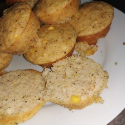Sweetcorn spiced muffins