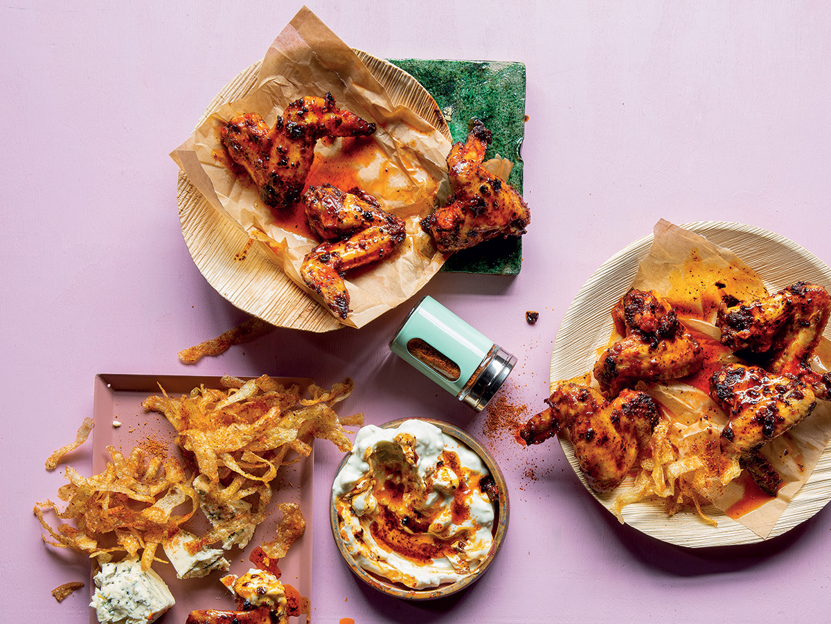 Hot wings with blue-cheese dip | Woolworths TASTE