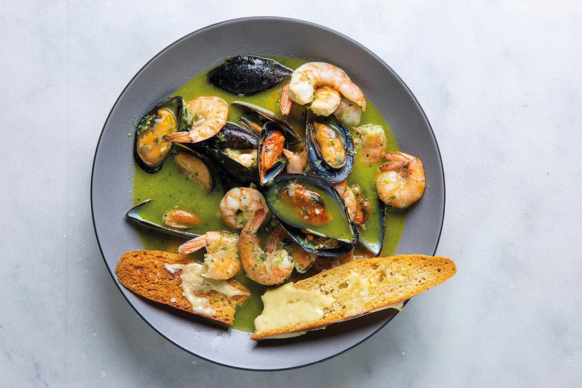 Easy mussel and prawn broth | Woolworths TASTE