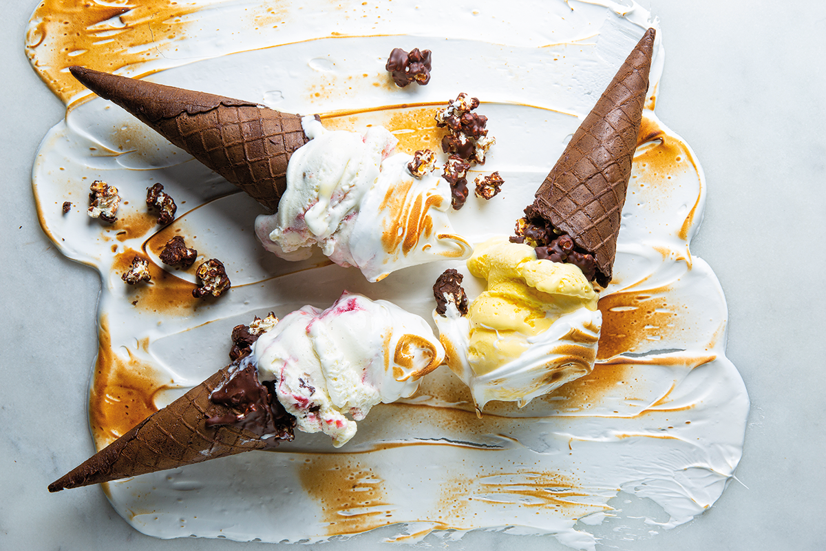 Meringue icecream cones Woolworths TASTE