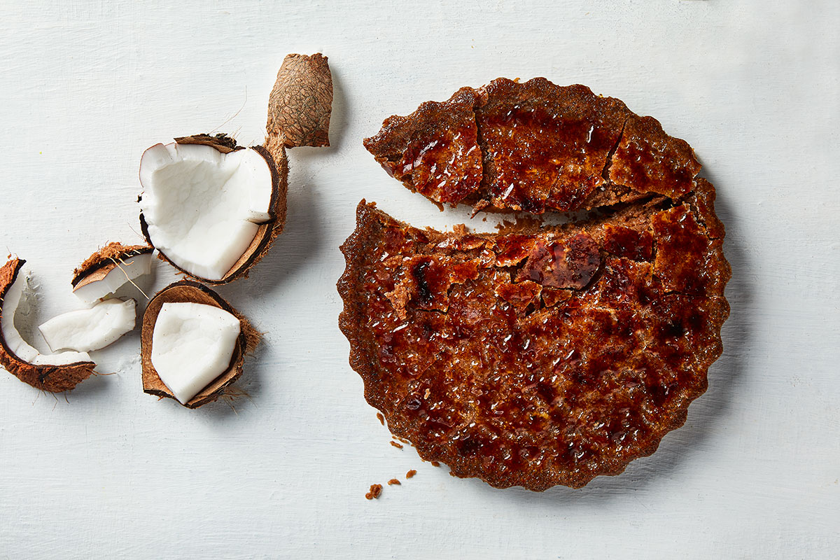 Coconut brittle tart | Woolworths TASTE
