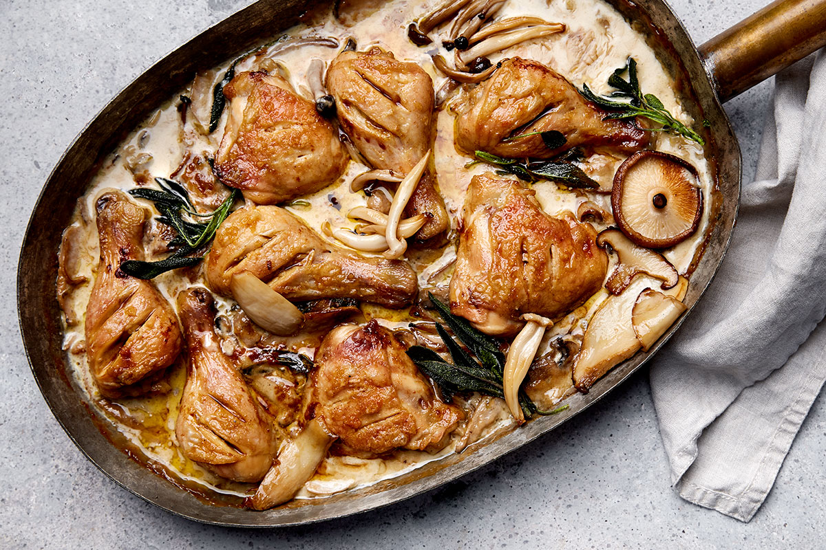 Sherry And Cream Mushroom Baked Chicken Woolworths Taste 1368