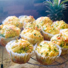 Baby Spinach and Cheddar Muffins