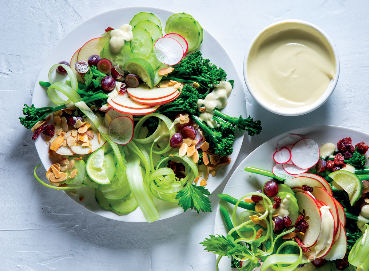 Crunchy broccoli salad with creamy tahini dressing Woolworths TASTE