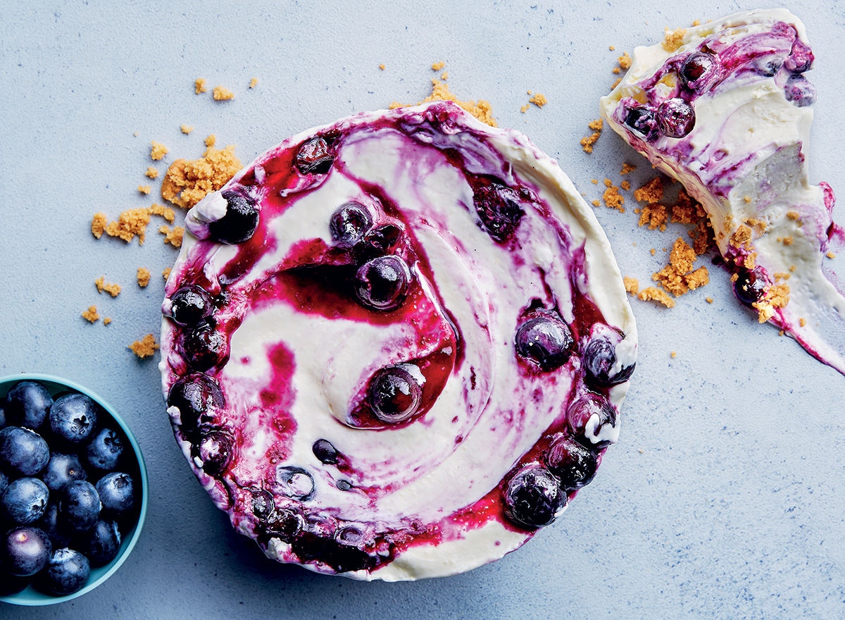 No Bake Cheesecake With Blueberry