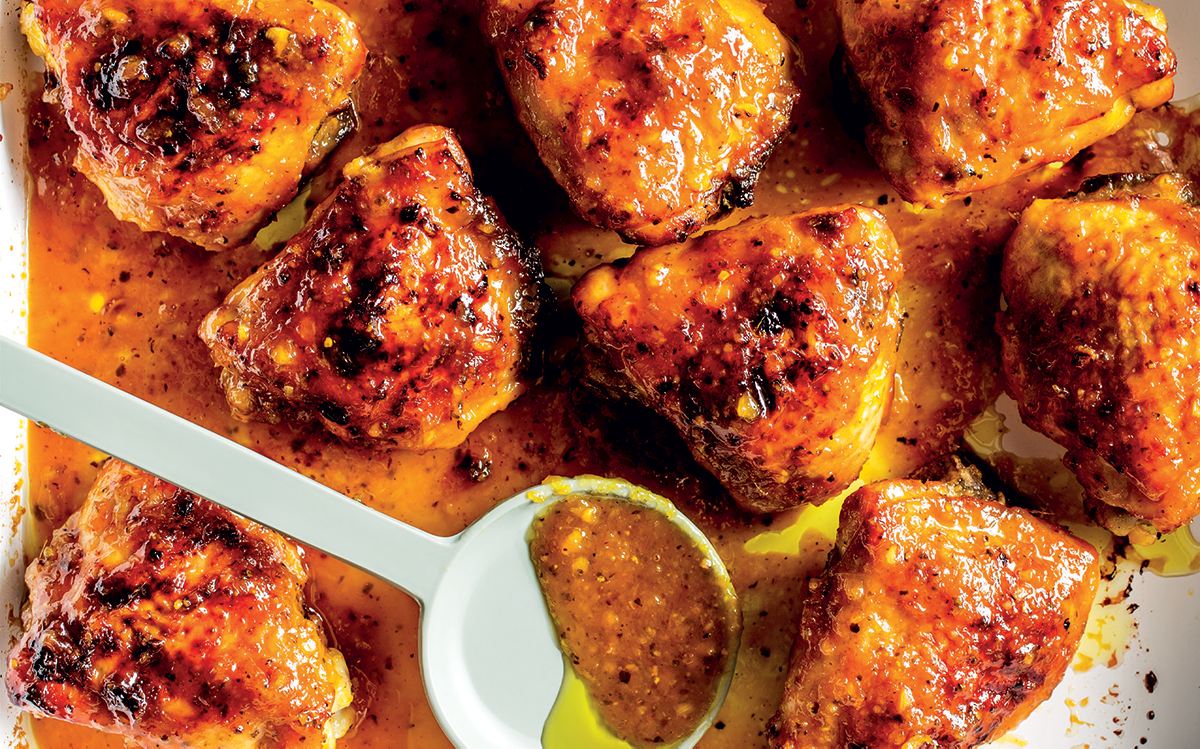 Roast Chicken Thighs With Orange Ginger And Honey Woolworths Taste