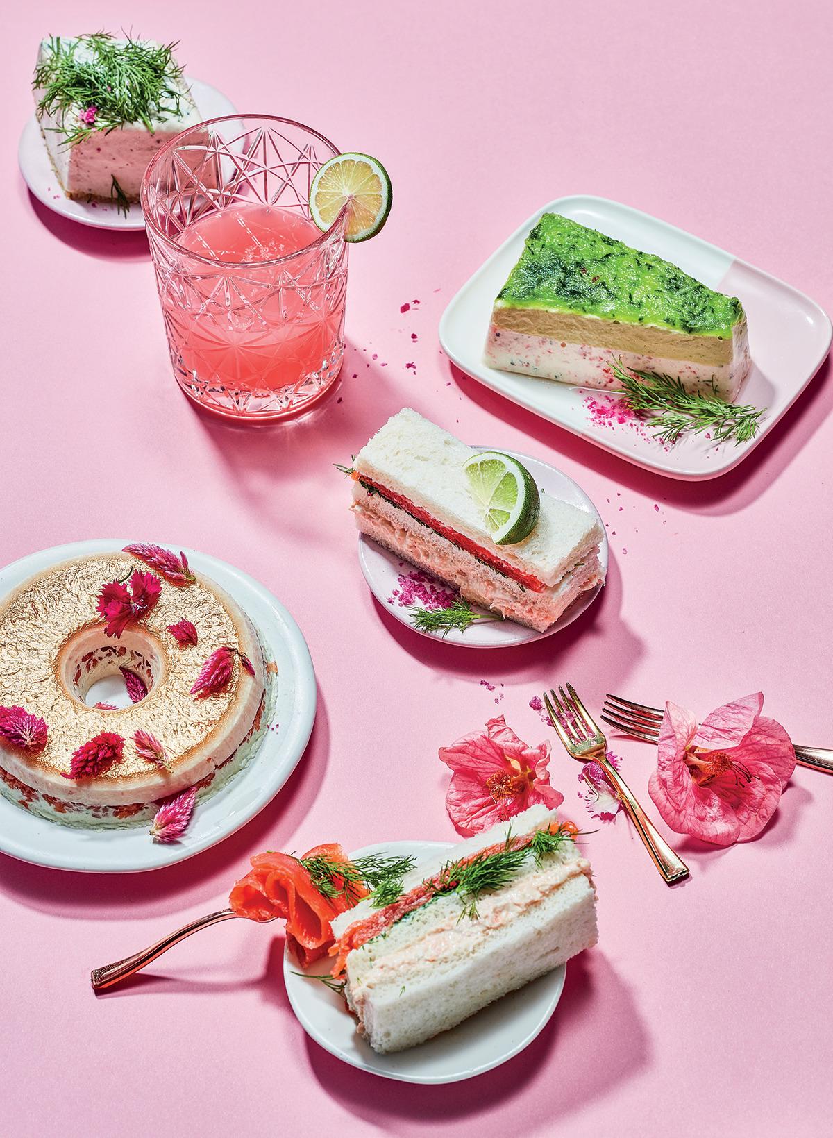 salmon finger sandwiches