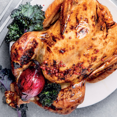 The perfect juicy braaied turkey