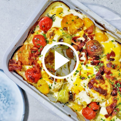 Watch: Easy, cheesy potato rösti bake