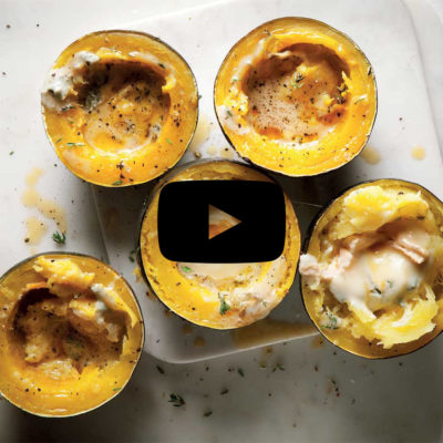 Watch: Three-cheese baked gem squash