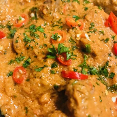 Spicy Chicken Livers in creamy tomato sauce