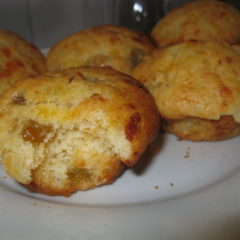 Melon & Ginger Jam Cheese Muffins