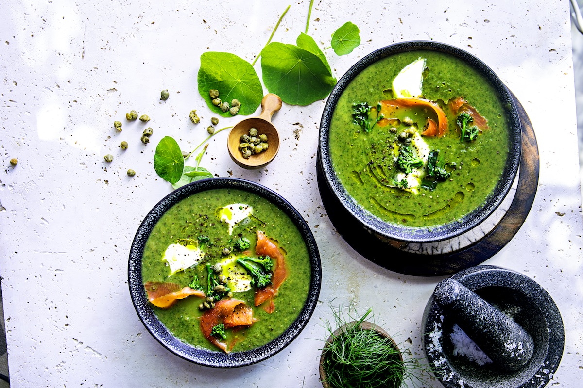 green vegetable soup