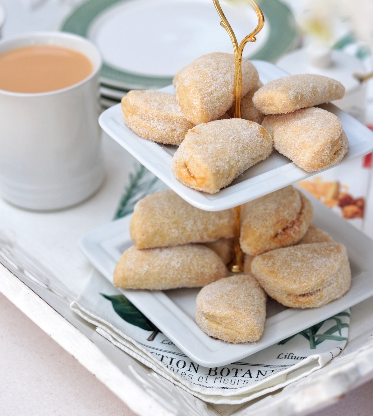 Apricot turnover biscuits