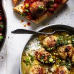 chicken meatball broth with rissoni
