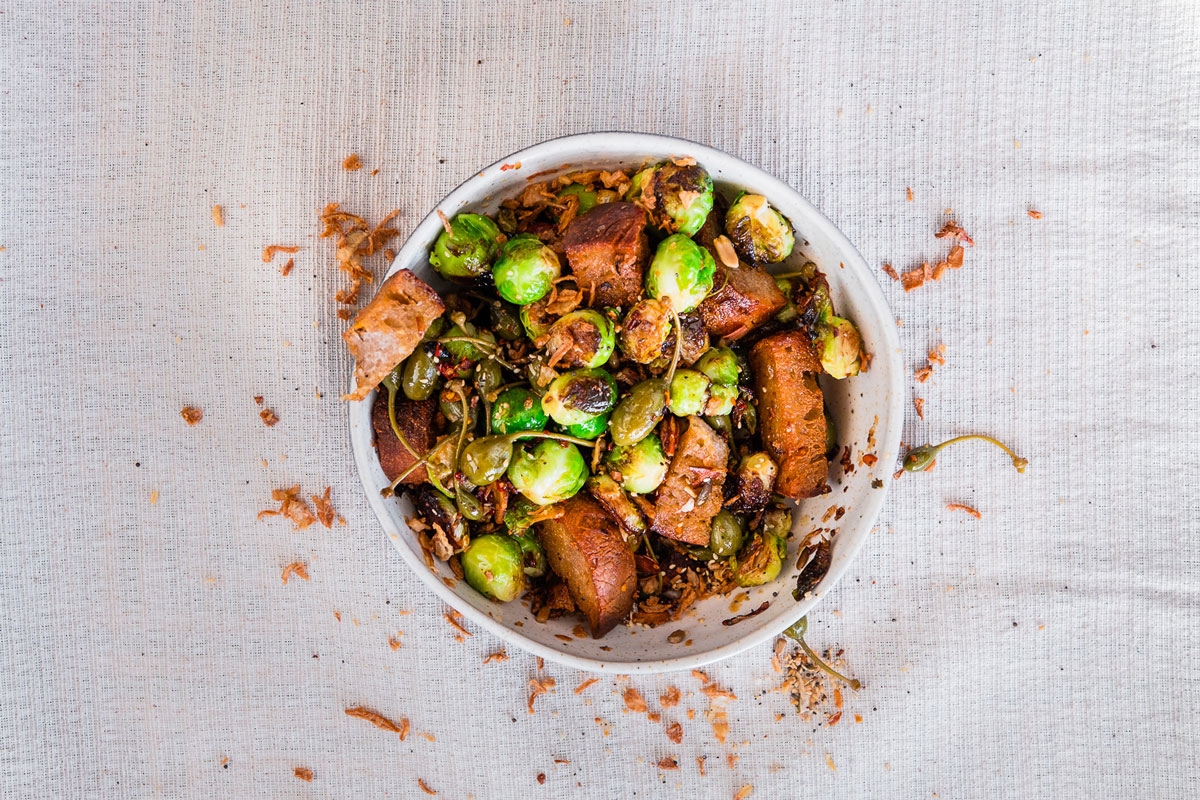 Crunchy-fried-Brussels-sprouts