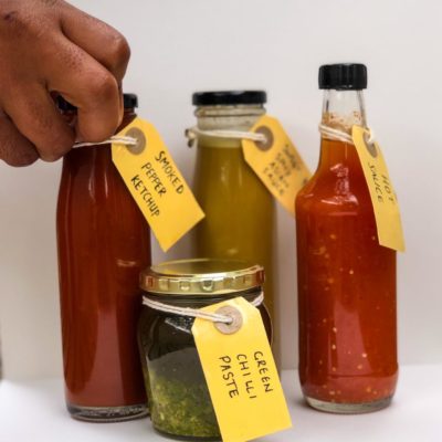 The chef spicing things up with his addictive hot sauces