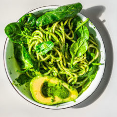 Spinach-and-broccoli pasta