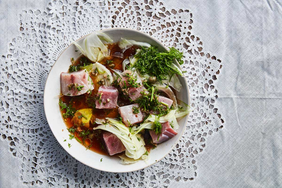 Marinated yellowtail & tuna recipe | Refreshing | WW TASTE