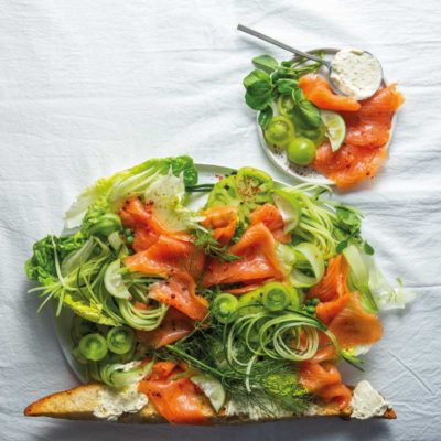 Upgrade your salad with oak-smoked salmon ribbons