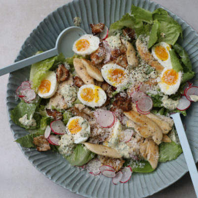 Chicken Caesar salad with a twist