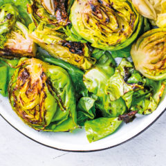 Coal-roasted baby cabbage