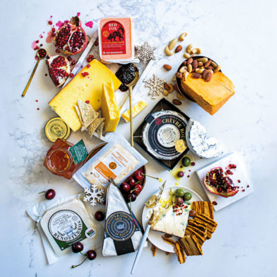 Impress your guests with a festive cheeseboard