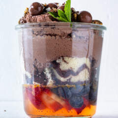 Chocolate-and-bubbly trifle