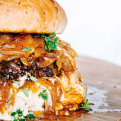French onion burger