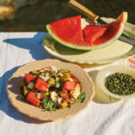 Watermelon,-charred-feta-and-bread-salad-with-mint