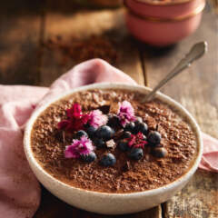 Chocolate quinoa porridge