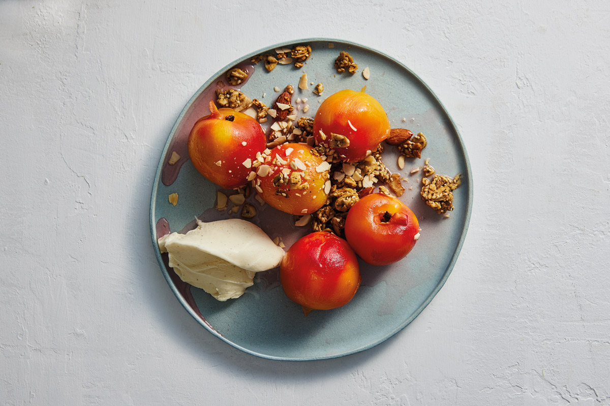 Vinegarpoached nectarines Woolworths TASTE