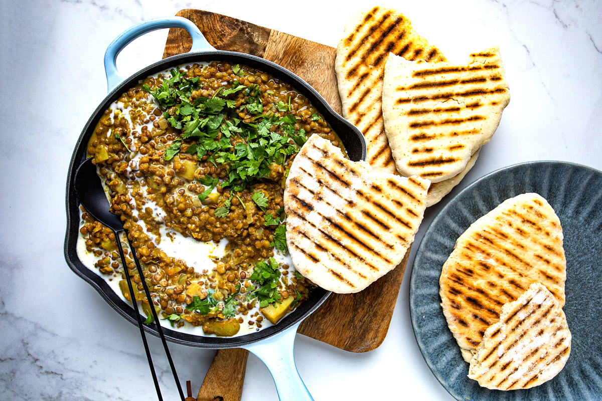 Lentil-curry-with-two-ingredient-flatbreads