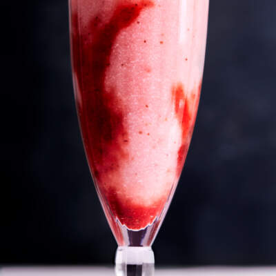 Mageu with strawberry coulis