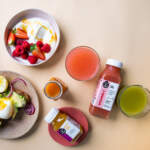 Woolworths cold press juice with breakfast bowls