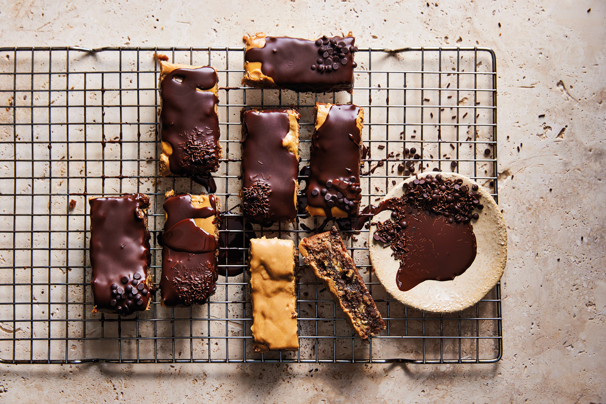 Peanut butter, chocolate and coconut bars Woolworths TASTE
