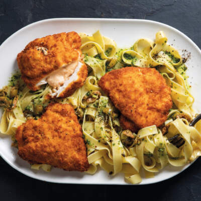 Make these tasty, crumbed chicken melts with pasta, tonight!
