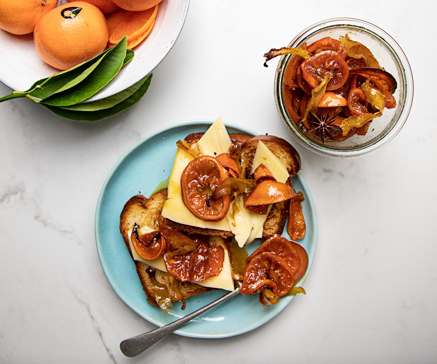 Toasted brioche with a quick ClemenGold®️ “jam” and Boerenkaas | Woolworths TASTE