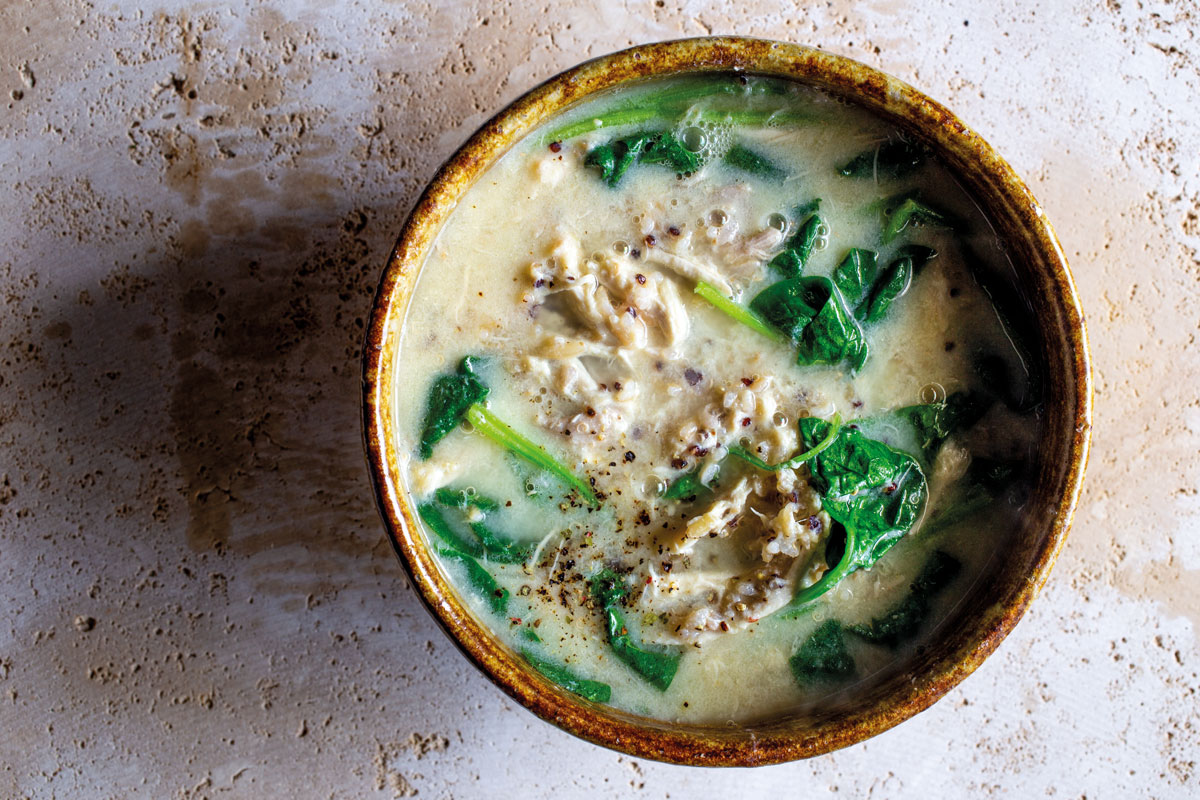 Avgolemono (egg-and-lemon soup) | Woolworths TASTE