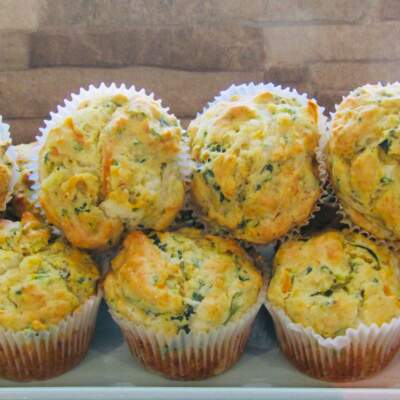 Kale & Mature White Cheddar Muffins