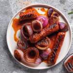 braaied plant based sausages