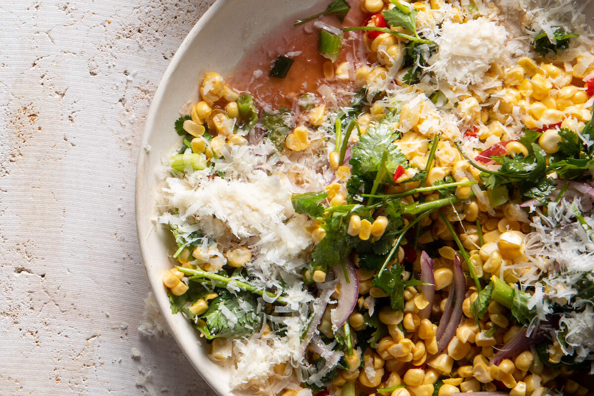 Corn, Parmesan and chilli salad | TASTE Magazine