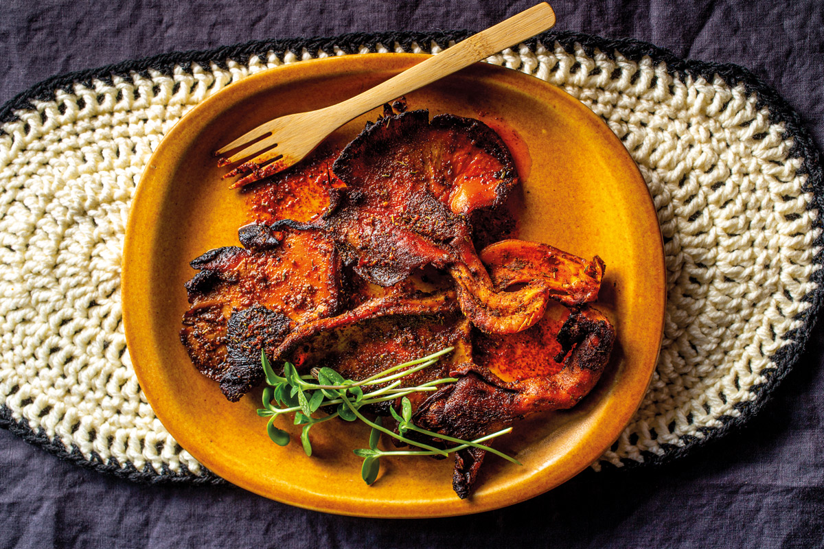 Jerk-style oyster mushrooms