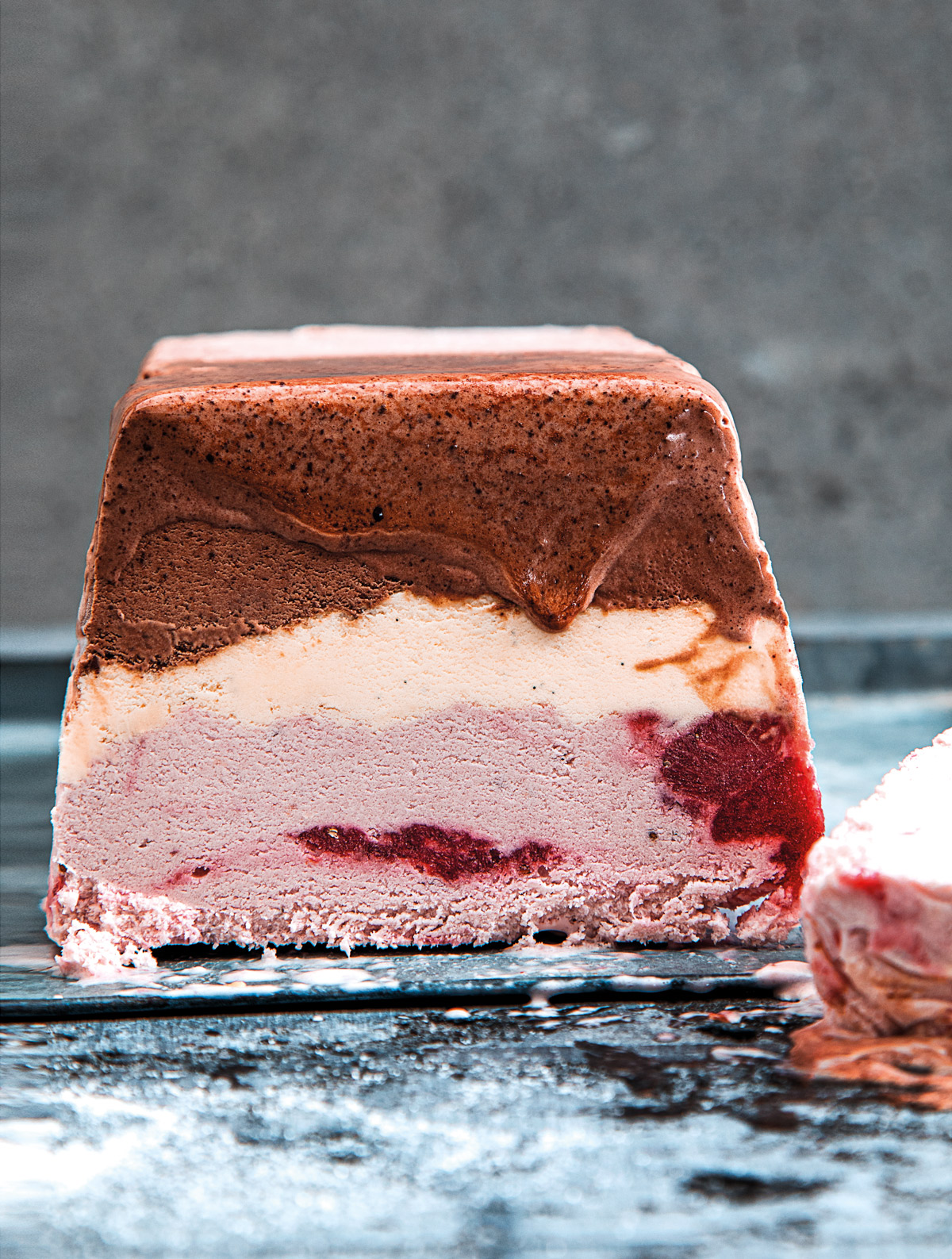 Neapolitan ice-cream