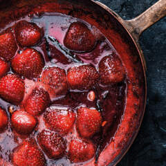 Stovetop spiced strawberry jam