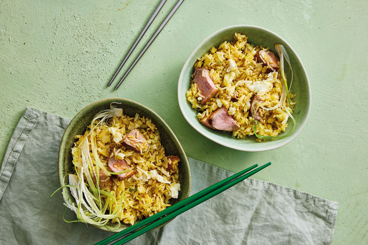 Golden-fried-rice-with-duck